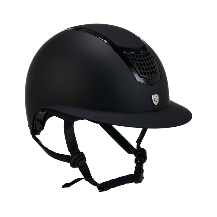 Ultra-light helmet in resistant matte plastic BLACK/BLACK