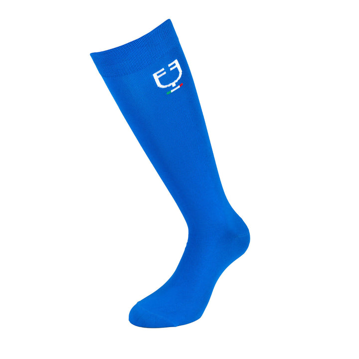 Stretch technical sock with Italian flag AZZURRO SAVOIA (19-4150)