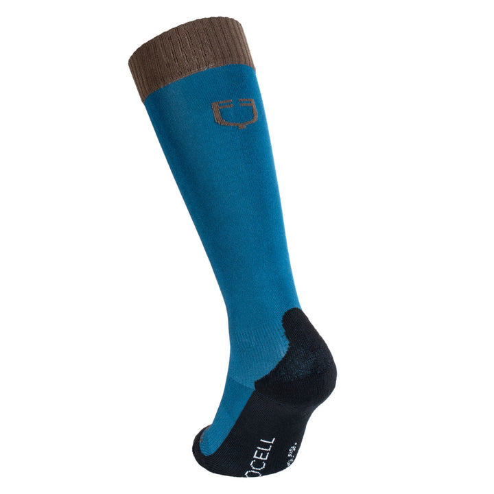 Unisex Basic technical socks BLUE CORAL (19-4526)/WALNUT (18-1112)