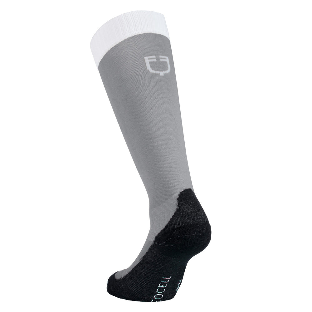 Unisex Basic technical socks FROST GREY (17-0000)/WHITE