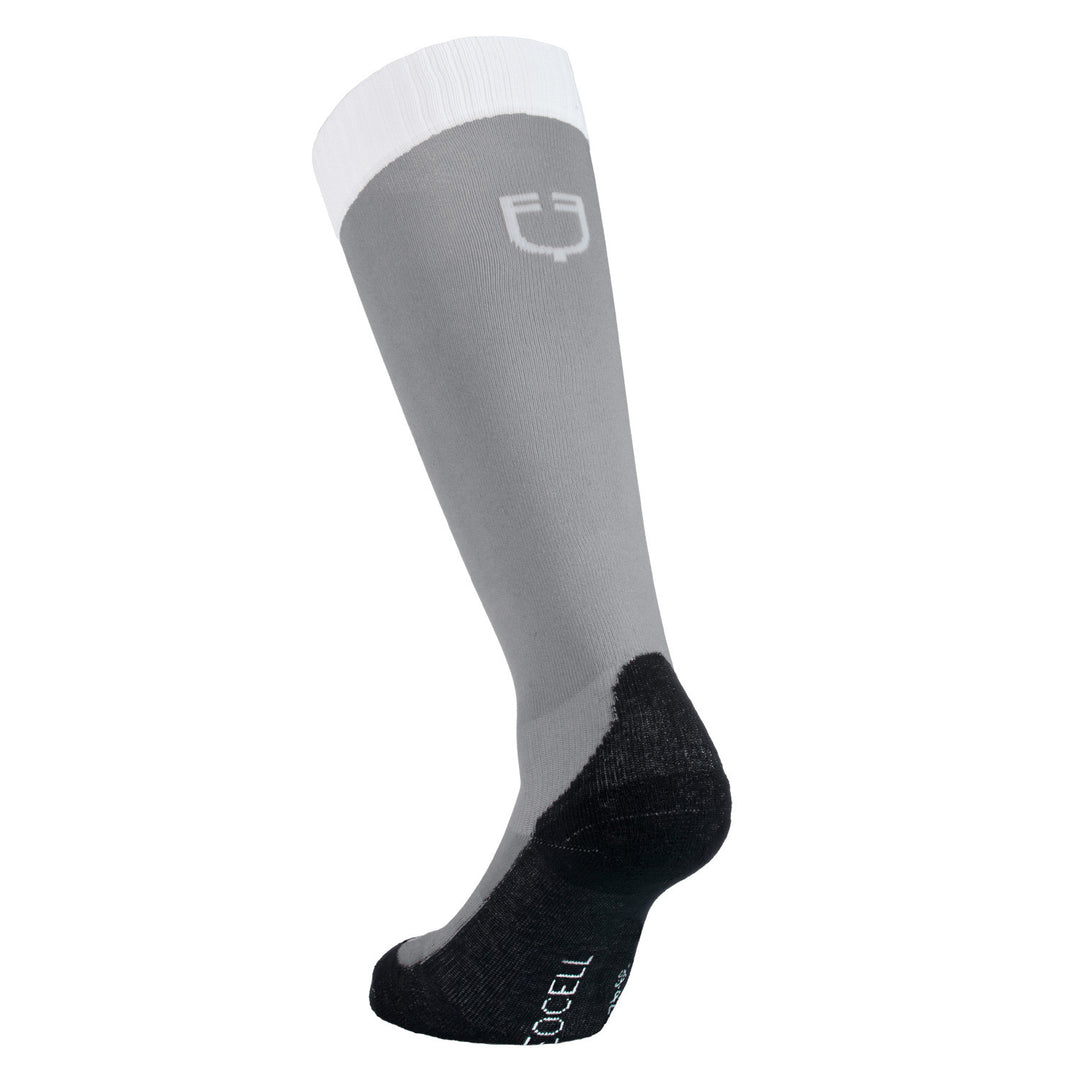 Unisex Basic technical socks FROST GREY (17-0000)/WHITE