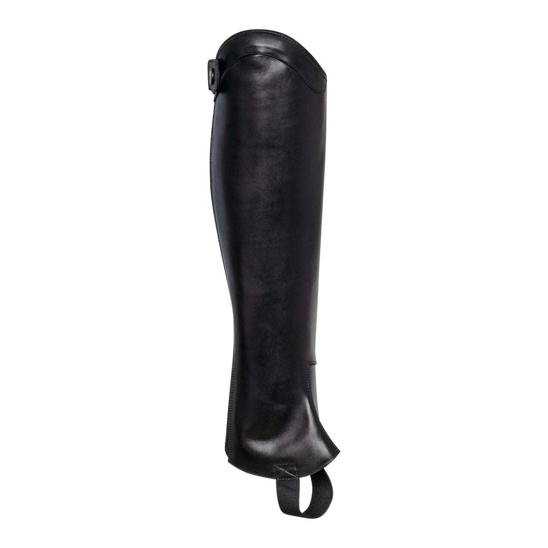 Unisex chaps with back zip and elastic band BLACK