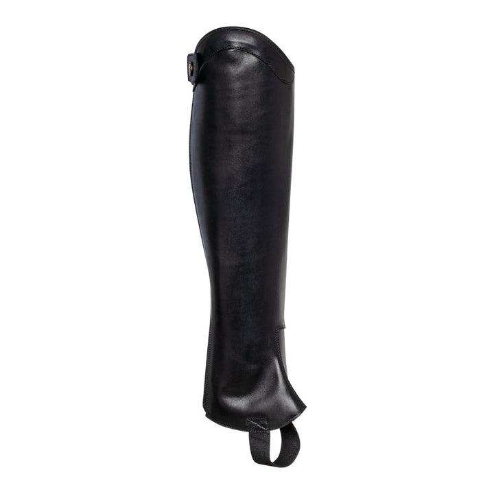 Unisex chaps with back zip and elastic band BLACK
