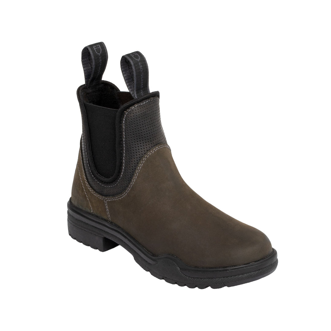 NYX ankle boots in nubuck leather BROWN/BLACK