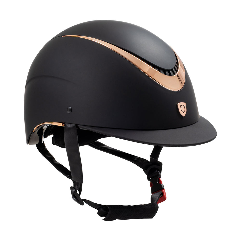 Unisex helmet with shiny frame homologation E BLACK/ROSE GOLD SHINY