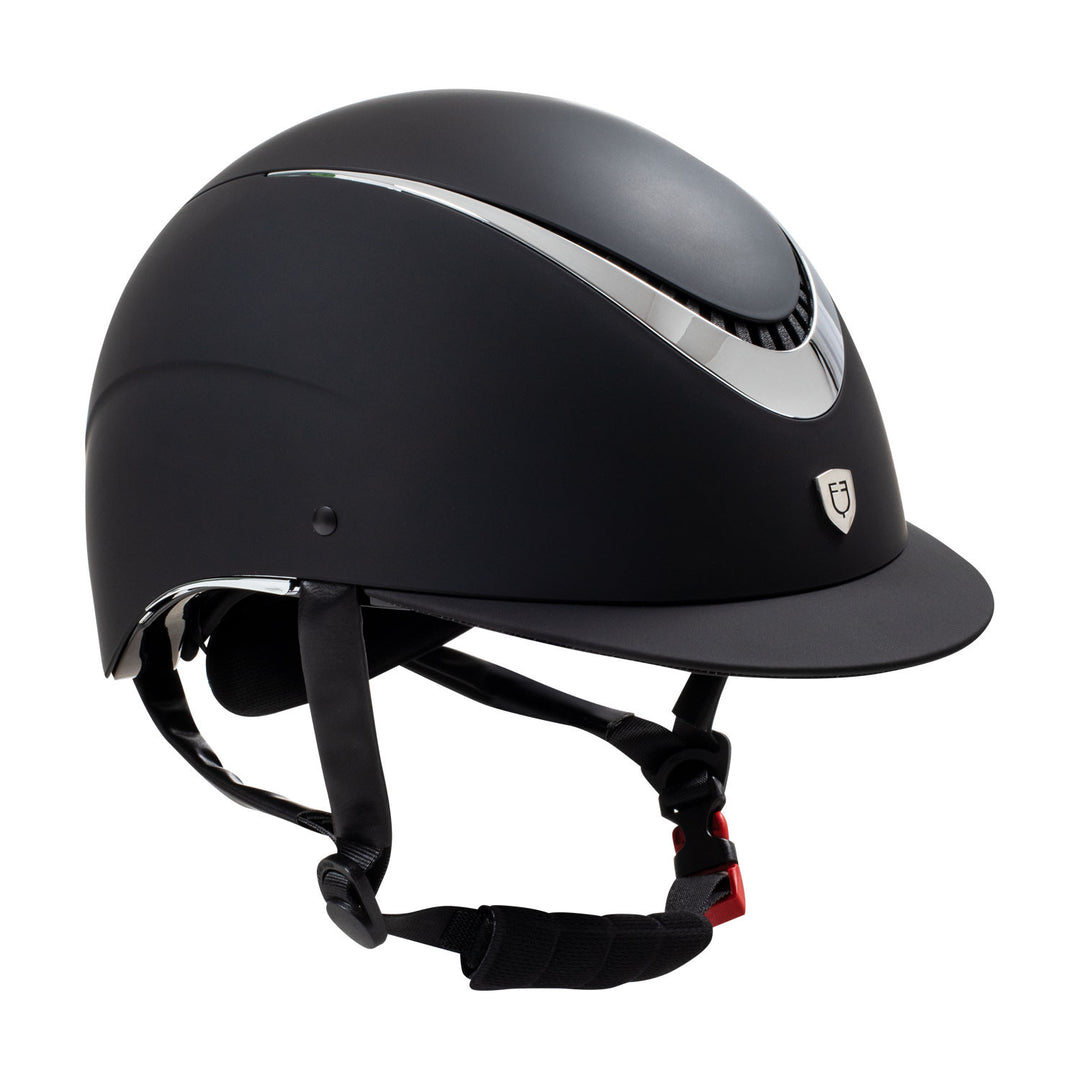 Unisex helmet with shiny frame homologation E BLACK/SILVER SHINY