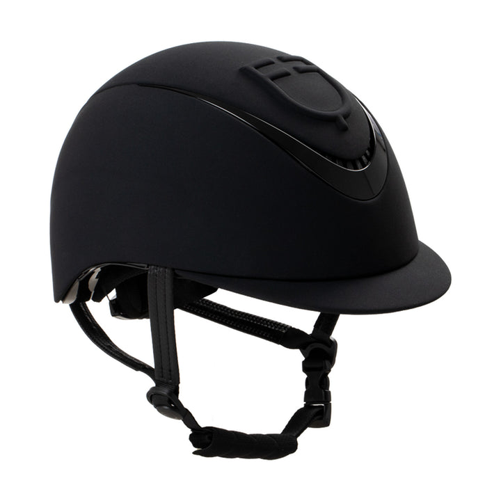Unisex helmet with embossed logo homologation BLACK