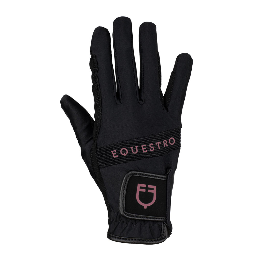 Gloves in technical fabric with multicolor lo BLACK/MARRON (18-1415)