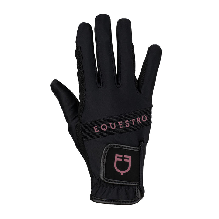 Gloves in technical fabric with multicolor lo BLACK/MARRON (18-1415)