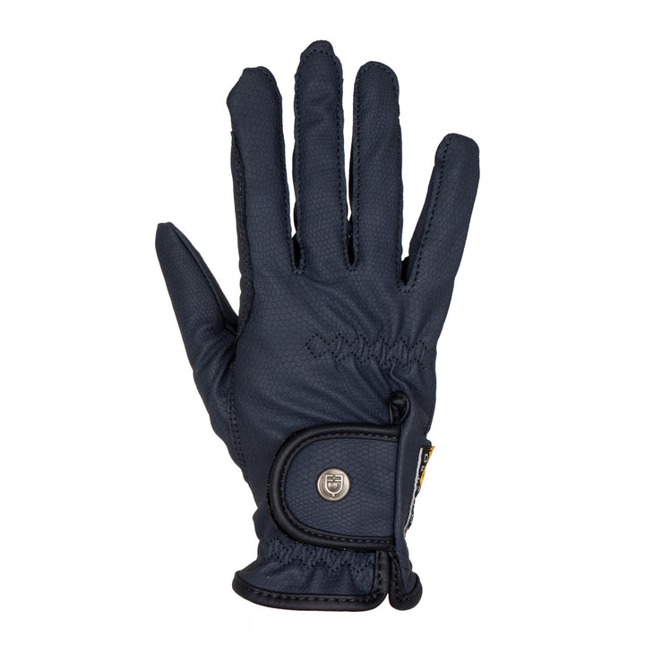Unisex gloves in soft synthetic leather with  NAVY