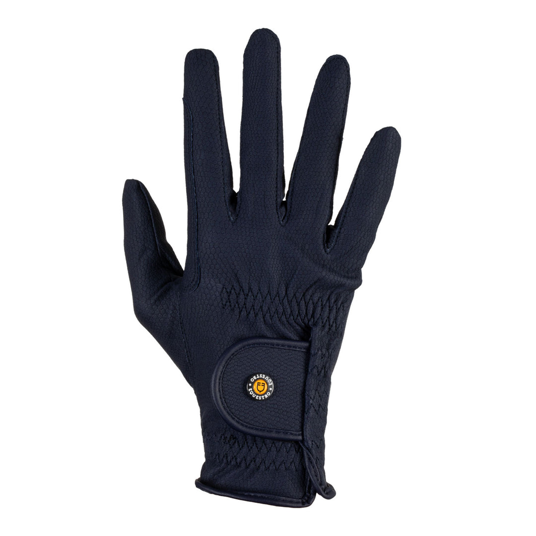 Unisex gloves in synthetic leather with tear- NAVY