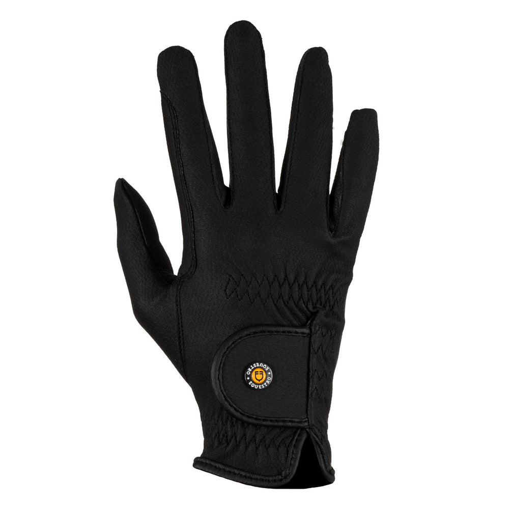 Unisex padded gloves in synthetic leather wit BLACK