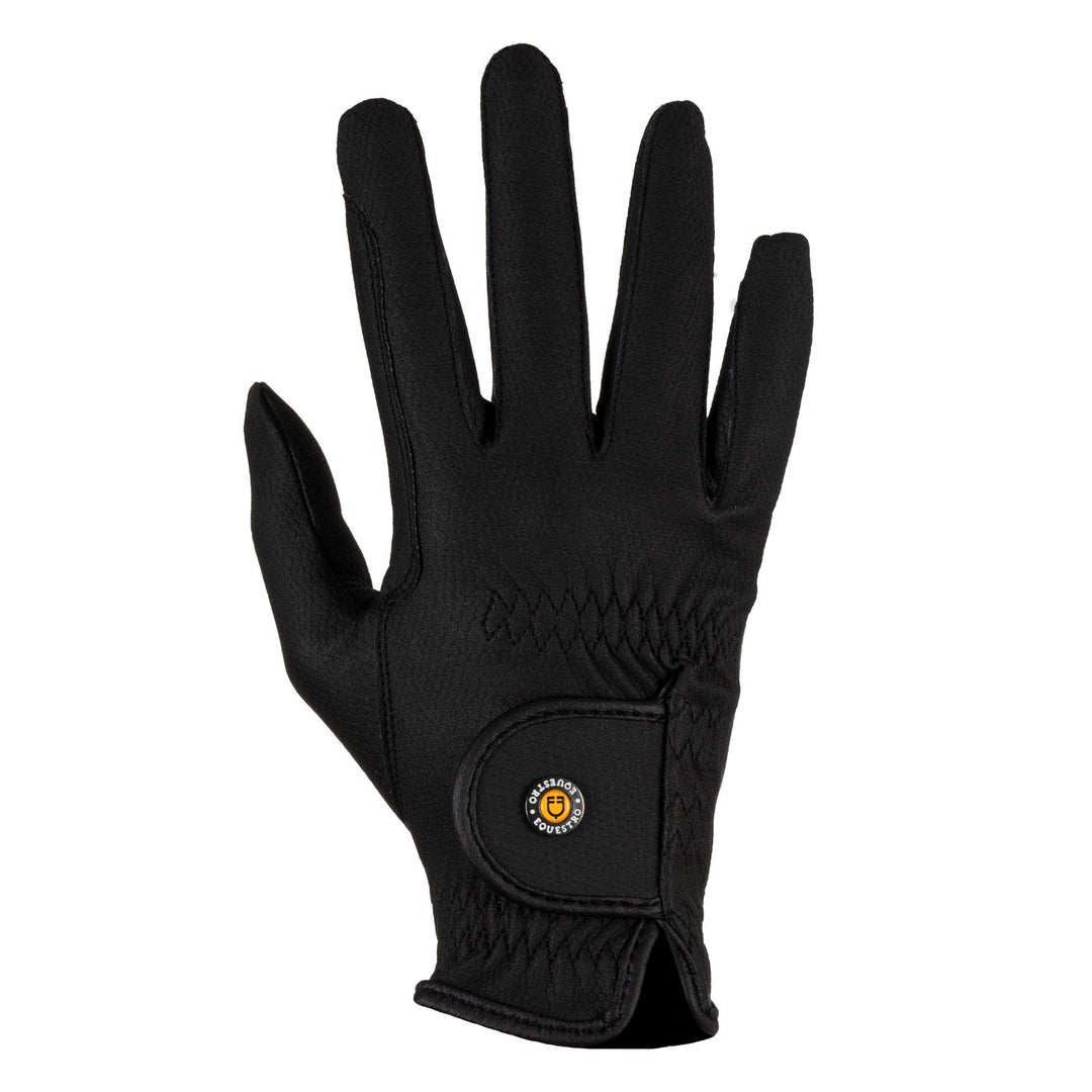 Unisex padded gloves in synthetic leather wit BLACK