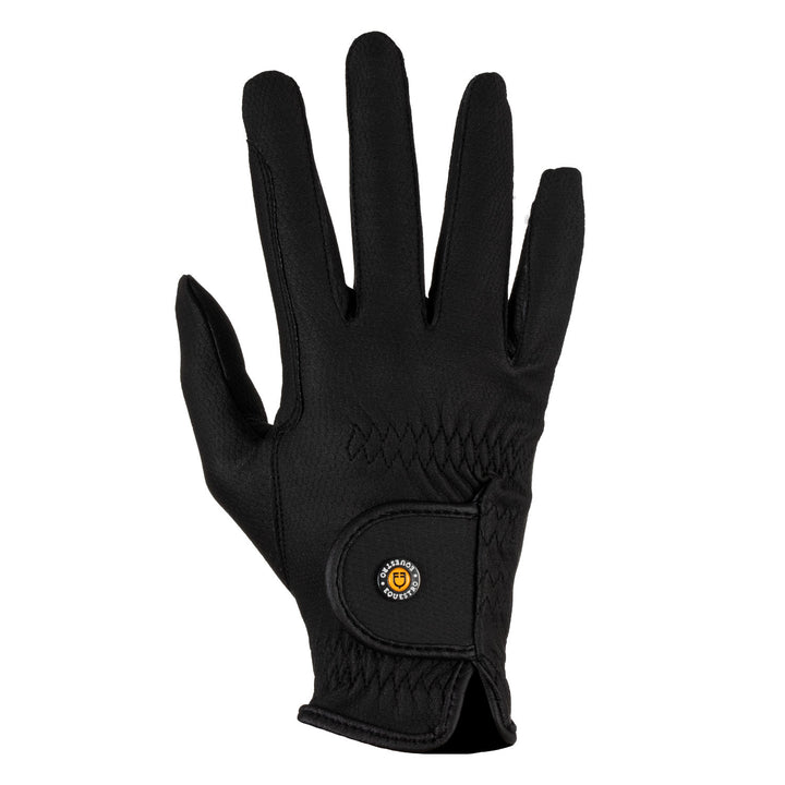 Unisex padded gloves in synthetic leather wit BLACK