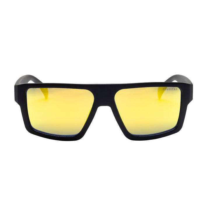Sunniva polarized sports sunglasses BLACK MATT/GOLD REVO