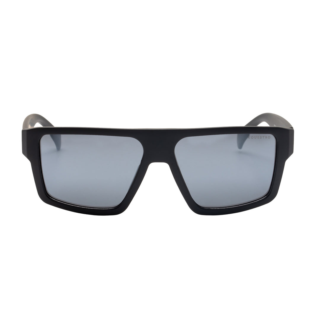 Sunniva polarized sports sunglasses BLACK MATT/SILVER REVO