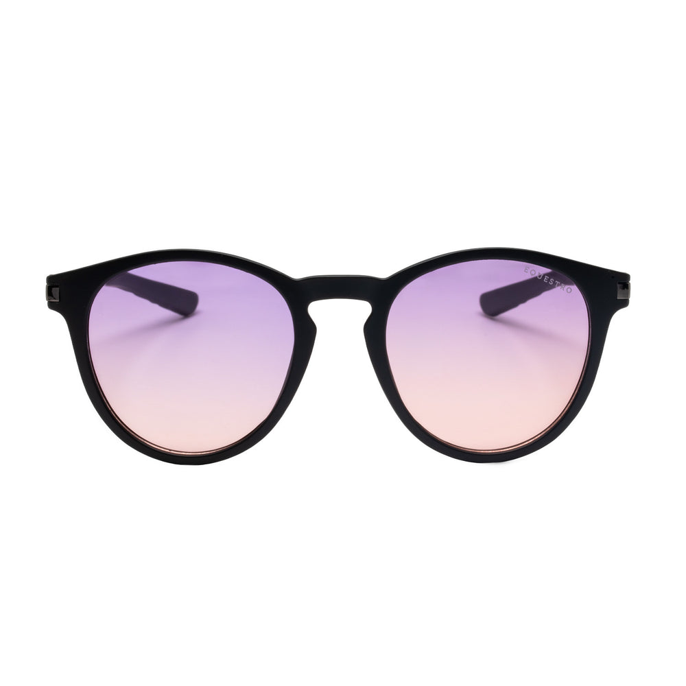 Heulwen polarized sports sunglasses BLACK MATT/PURPLE PINK GRADIENT