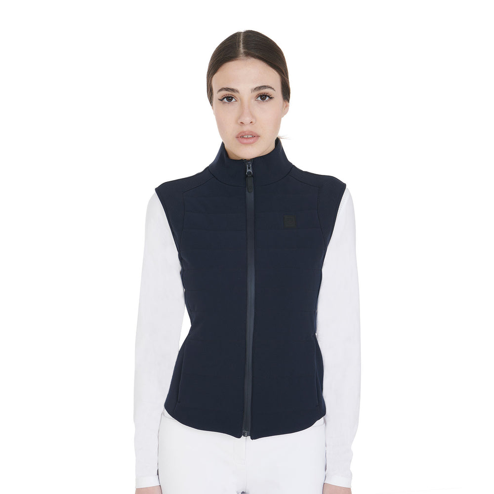 Women's vest in breathable technical fabric NAVY