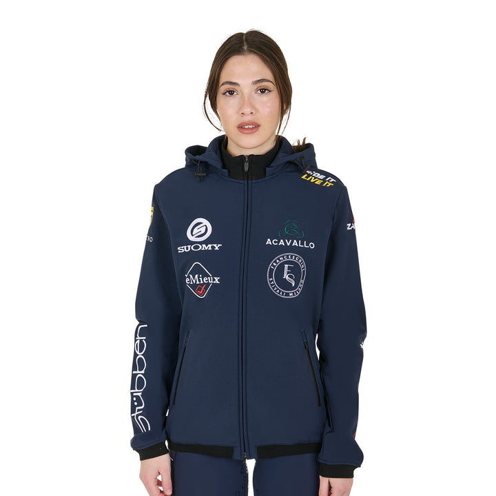 NEW STYLE MULTILOGO SOFTSHELL NAVY BLAZER (19-3923)