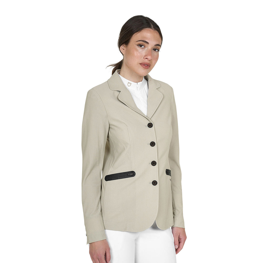 Women's competition jacket four buttons perfo OXFORD TAN (15-1306)