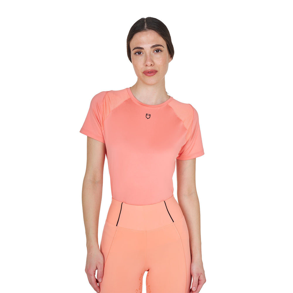 Women's slim fit technical training t-shirt DESERT FLOWER