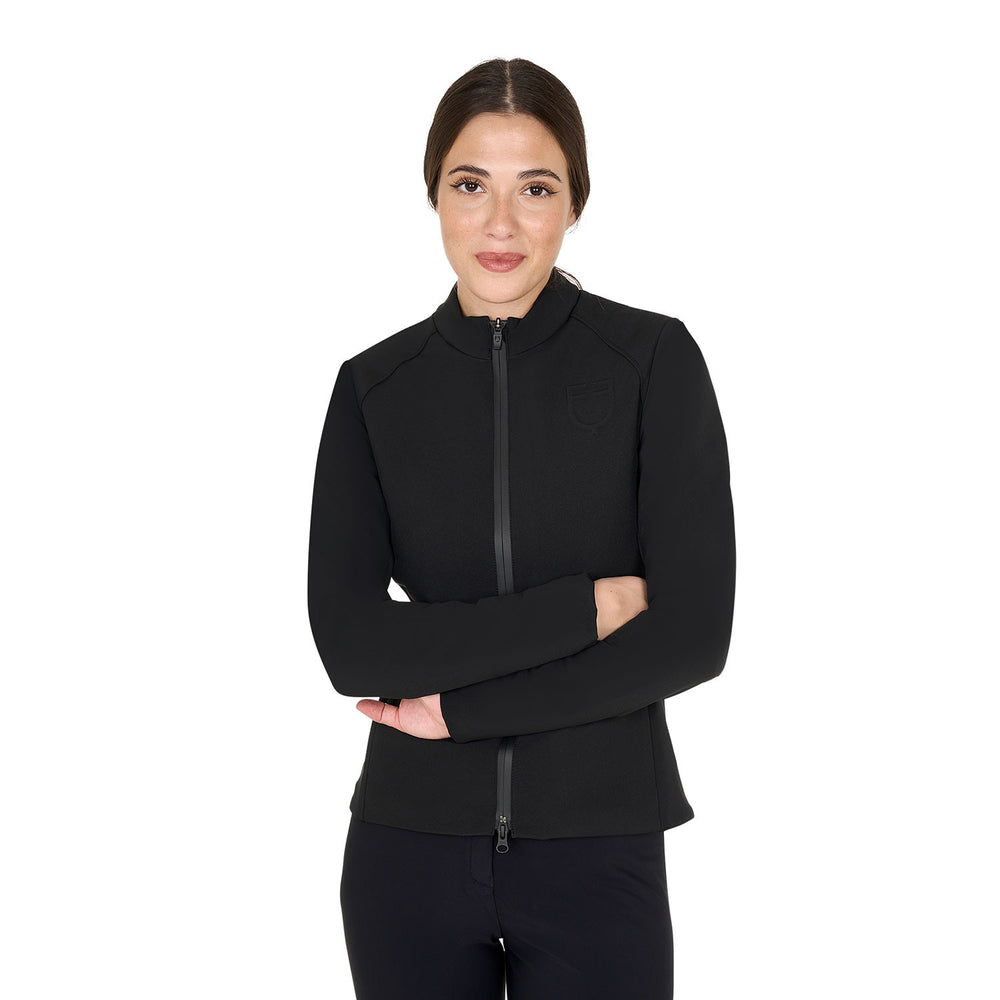 Women's softshell jacket in padded technical  BLACK