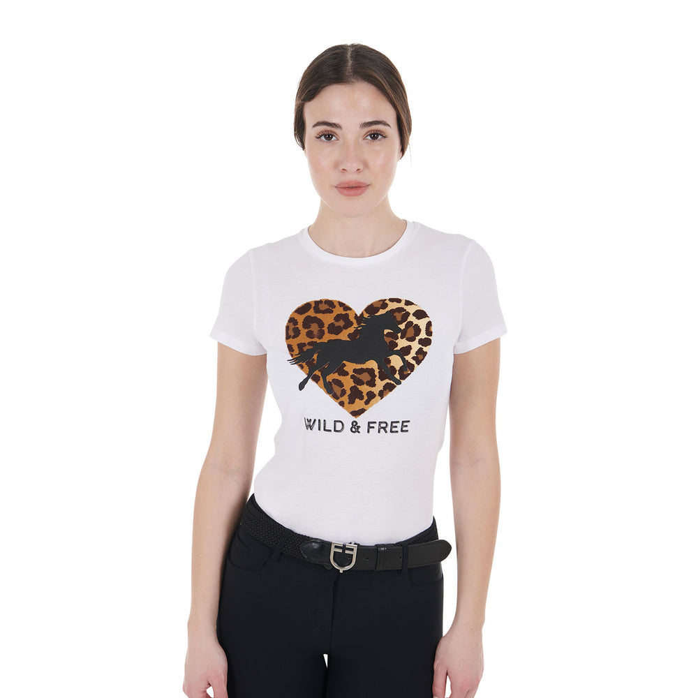 Women's Wild & Free cotton T-shirt WHITE