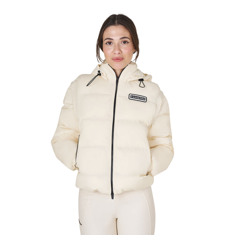 Women's 3-in-1 down jacket with detachable in ANTIQUE WHITE (11-0105)