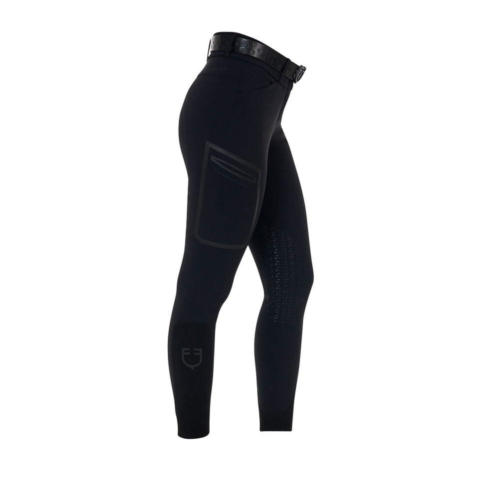 WOMEN'S RIDERTECHNOLOGY KNEE GRIP HIGH WAIST  BLACK