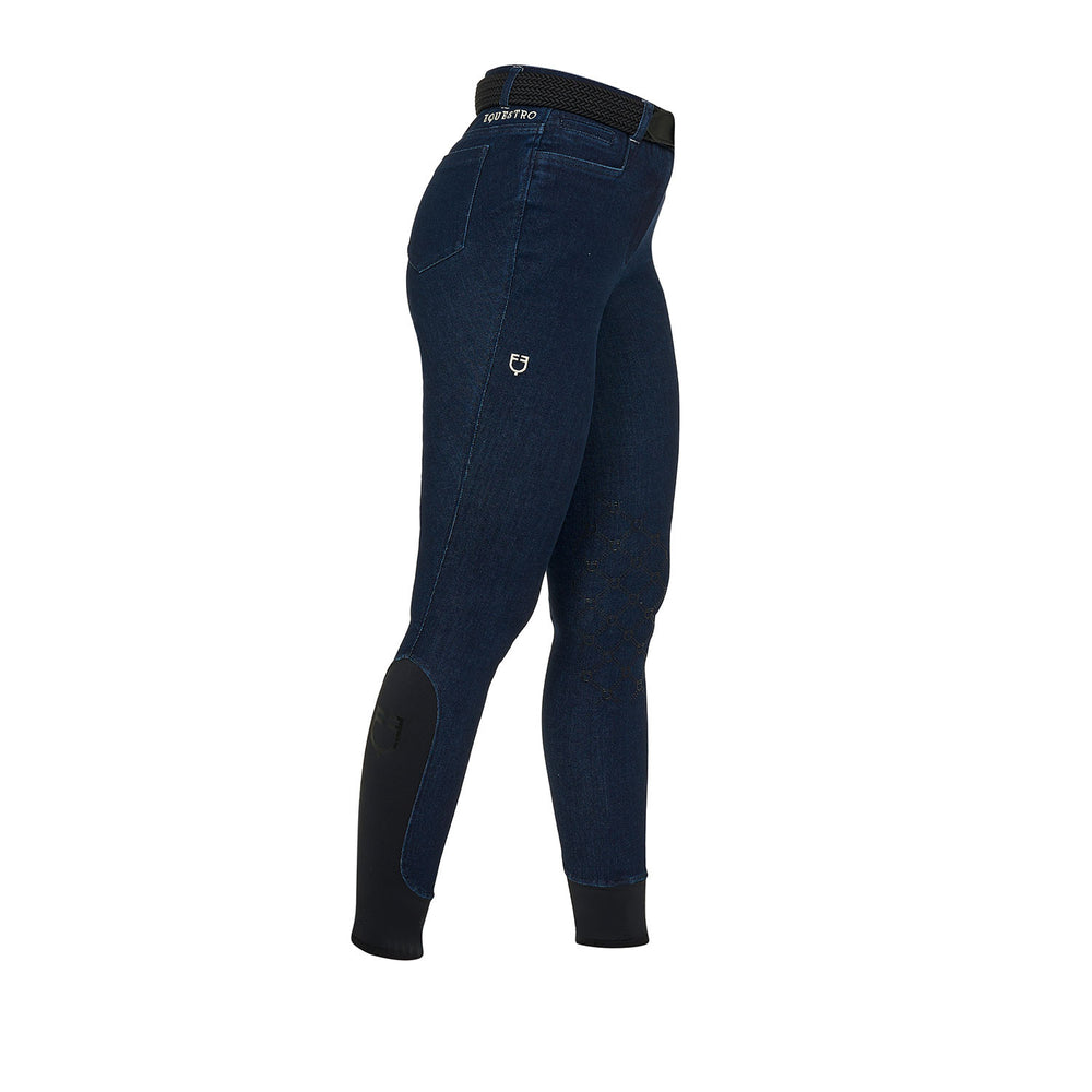 Women's denim fabric breeches BLUE DENIM