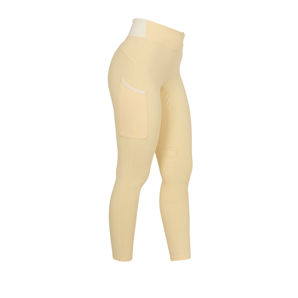 Women's two-tone full-grip leggings SUNLIGHT (13-0822)/ANTIQUE WHITE (11-0105)