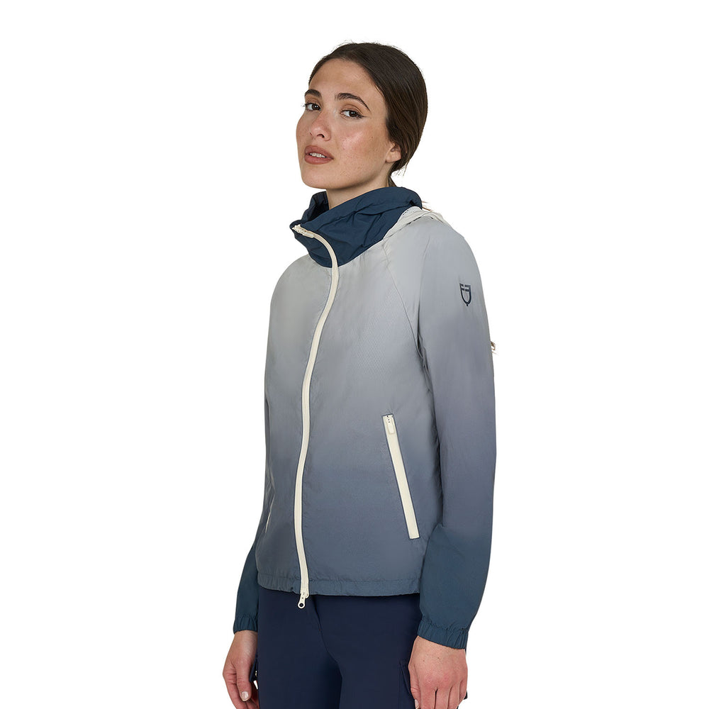 Women's water-repellent outerwear NAVY BLAZER(19-3923)/HARBOR MIST(14-4202)/ANTIQUE WHITE(11-0105)