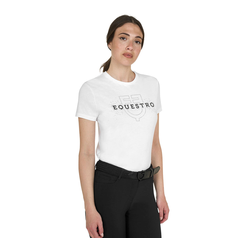 Women's Elegant cotton T-shirt WHITE