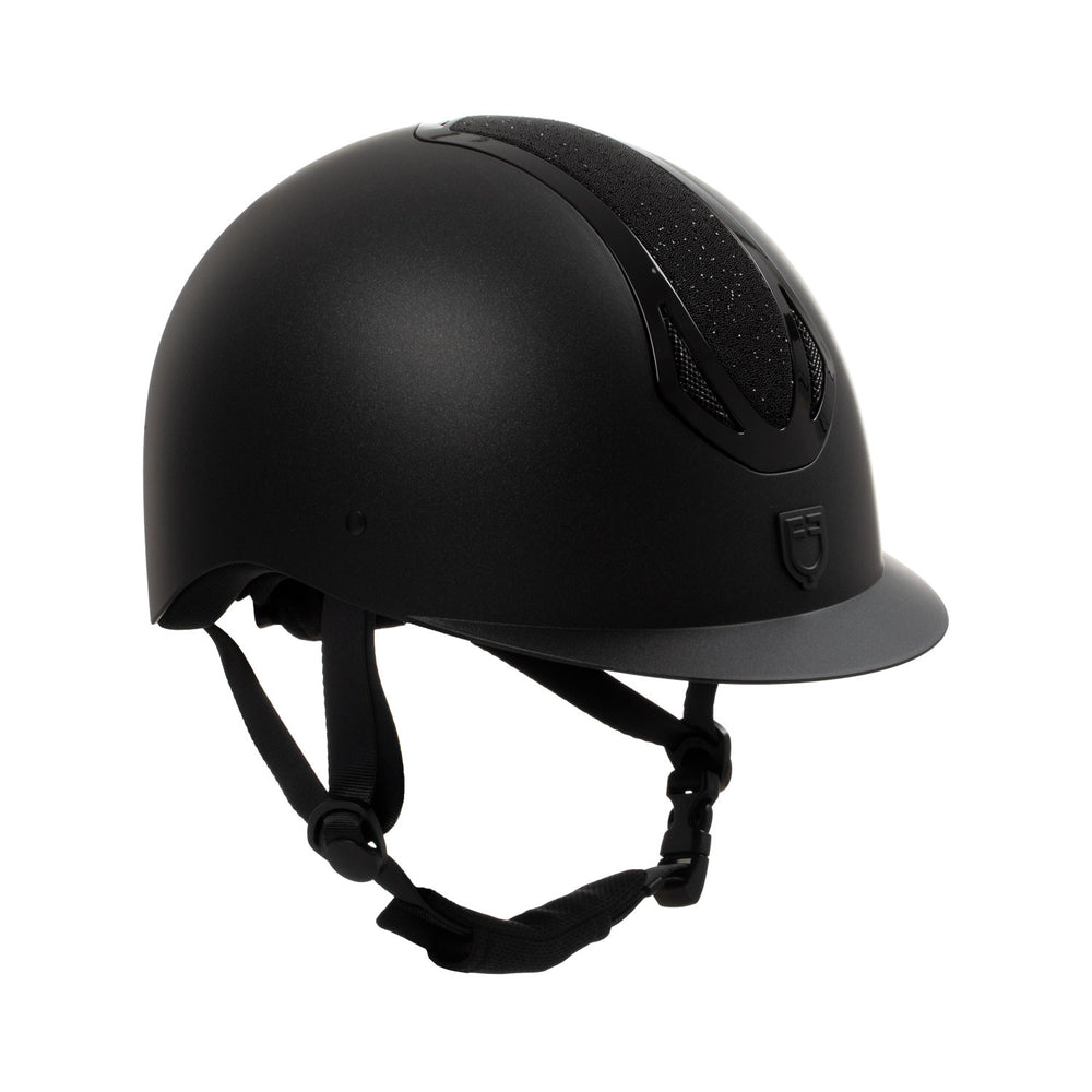 Women's Azael Stone cap narrow visor EN 1384- BLACK/BLACK SHINY