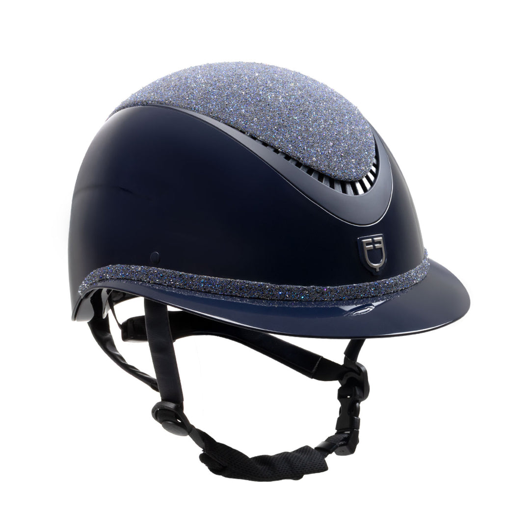 Helmet with wide visor and rhinestones homolo NAVY/NAVY