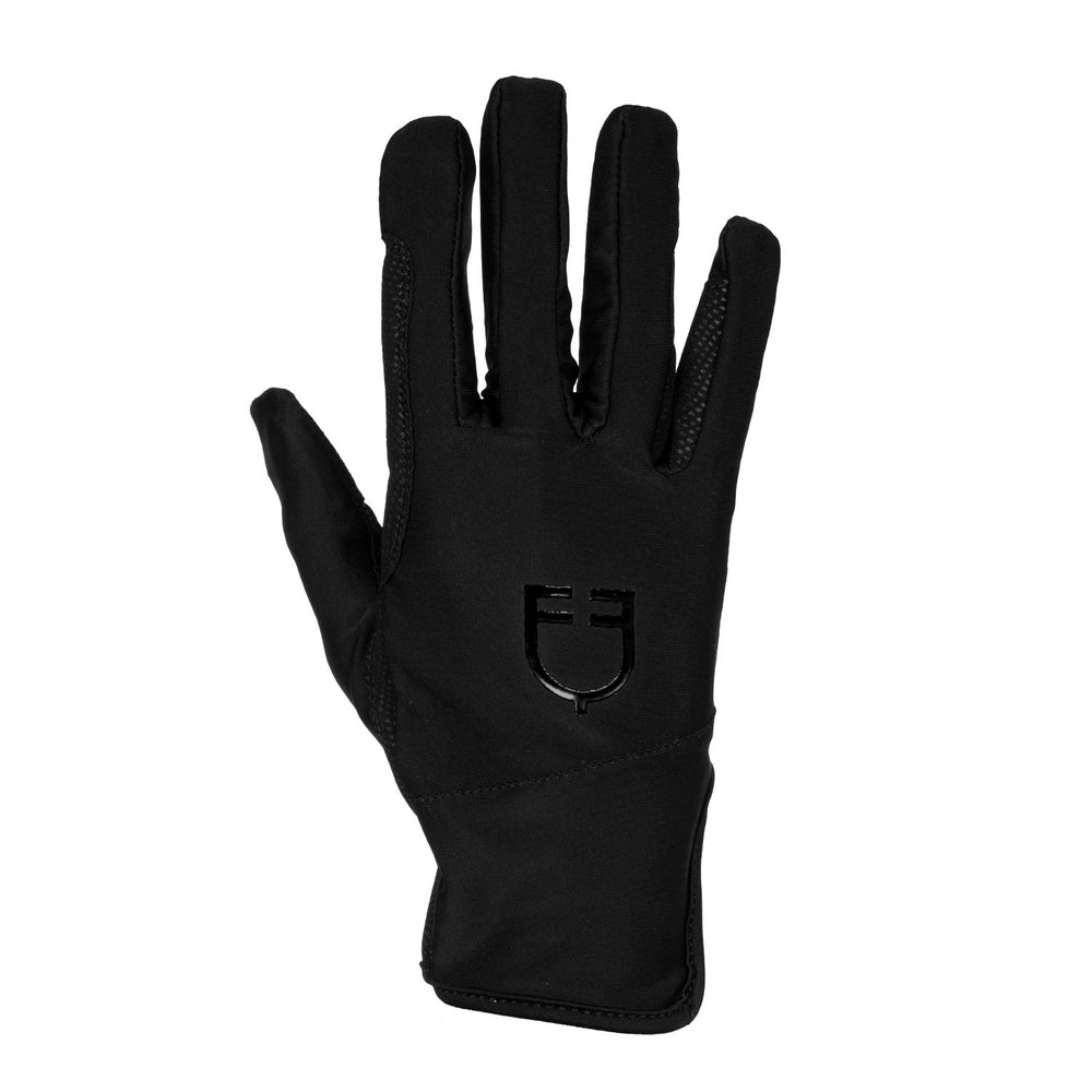 Women's gloves in special elastane fabric wit BLACK/BLACK