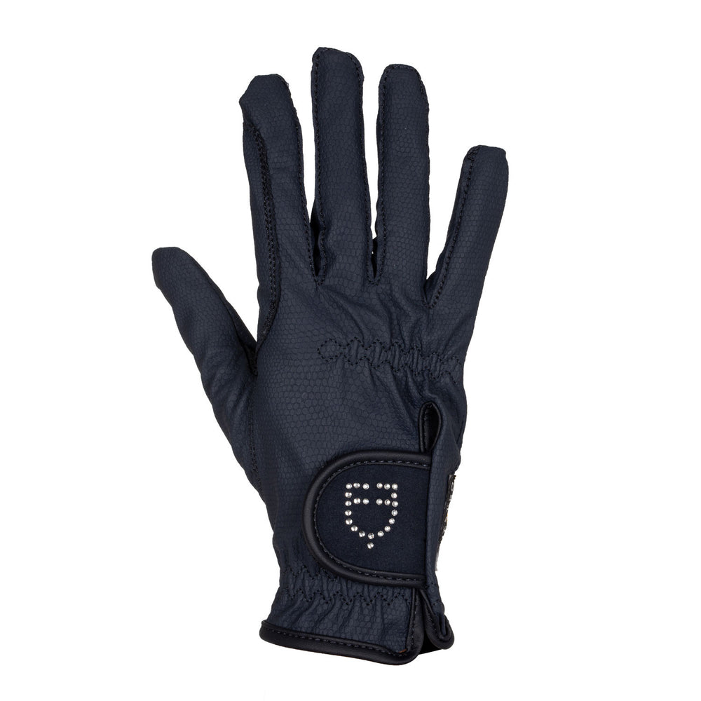 Women's gloves in soft technical fabric with  NAVY