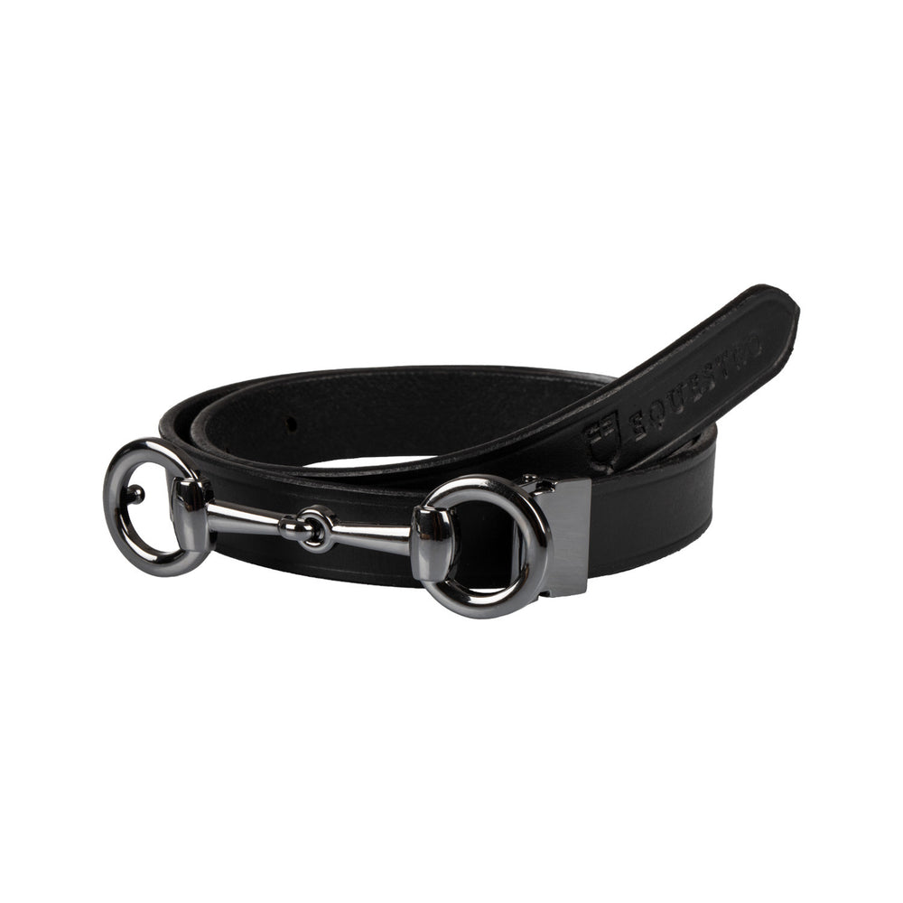 Women's belt snaffle bit buckle BLACK/BLACK