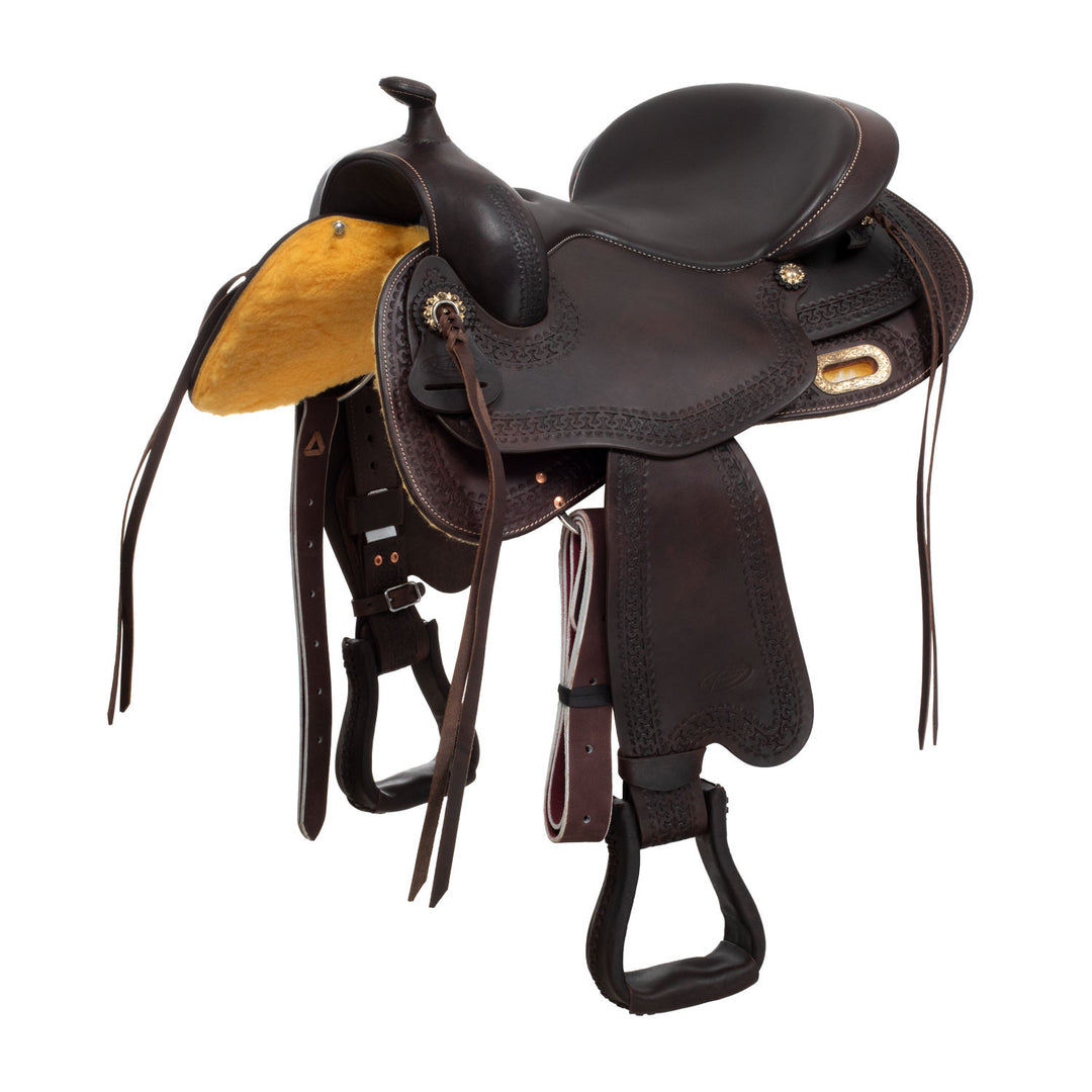 ROUND SADDLE BUFFALO LEATHER