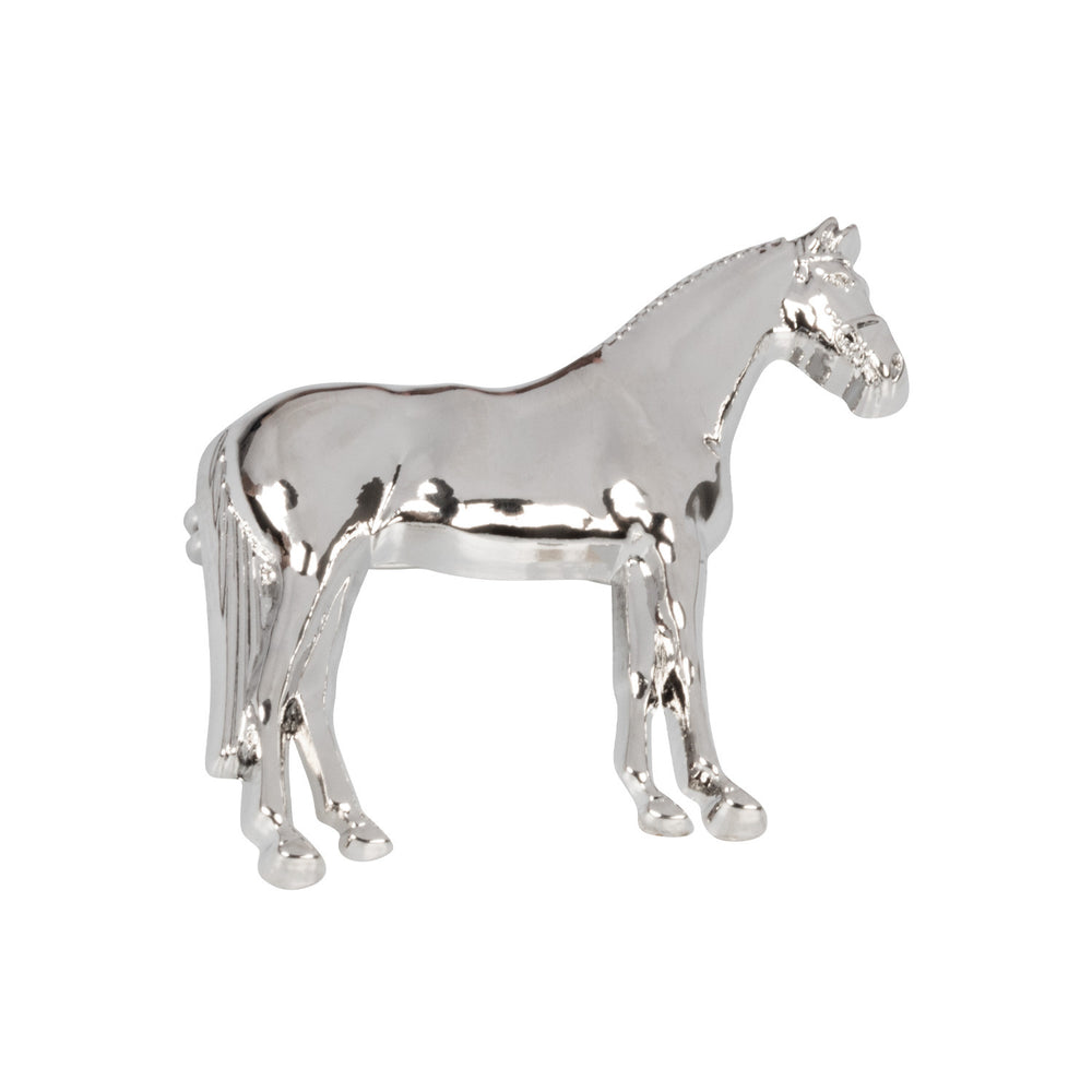 SILVER PLATED STOCK PINS STANDING HORSE MODEL SILVER