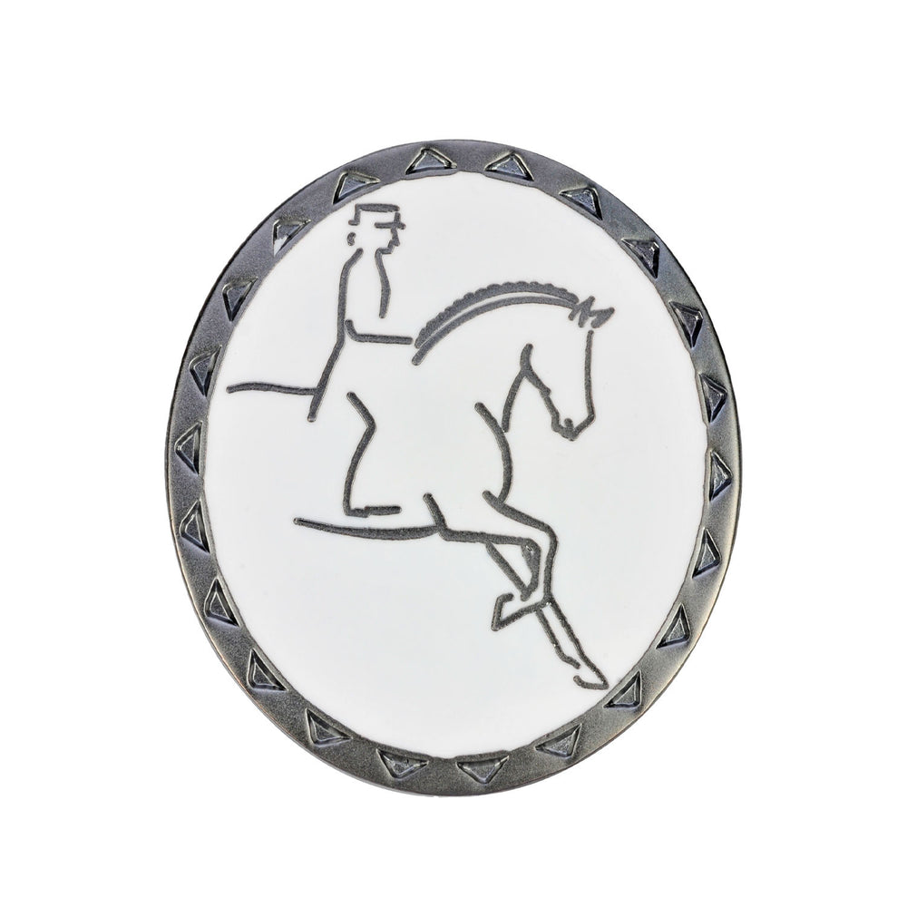 DRESSAGE RIDER BROOCH BLACK