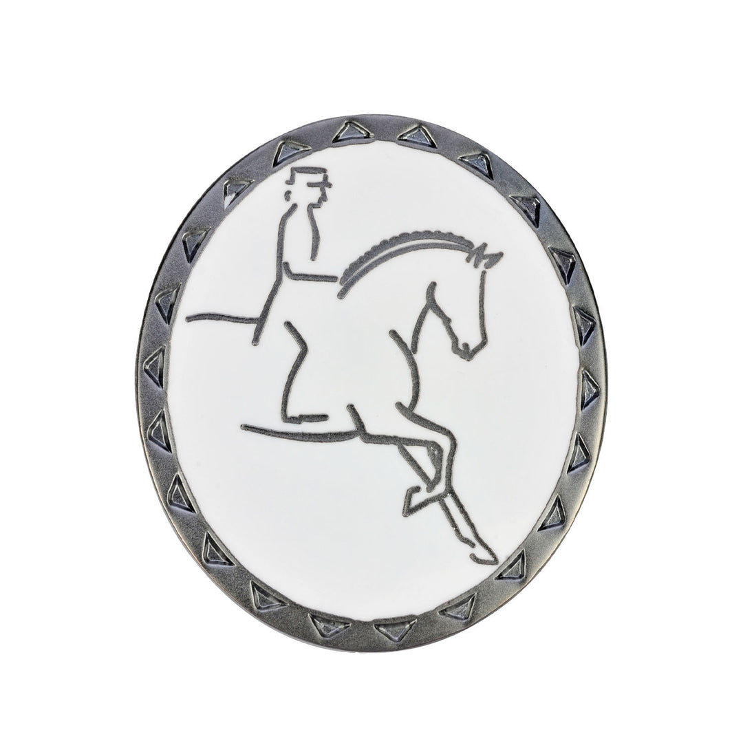DRESSAGE RIDER BROOCH BLACK