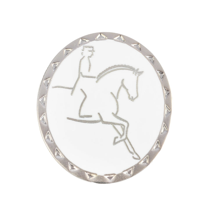 DRESSAGE RIDER BROOCH SILVER