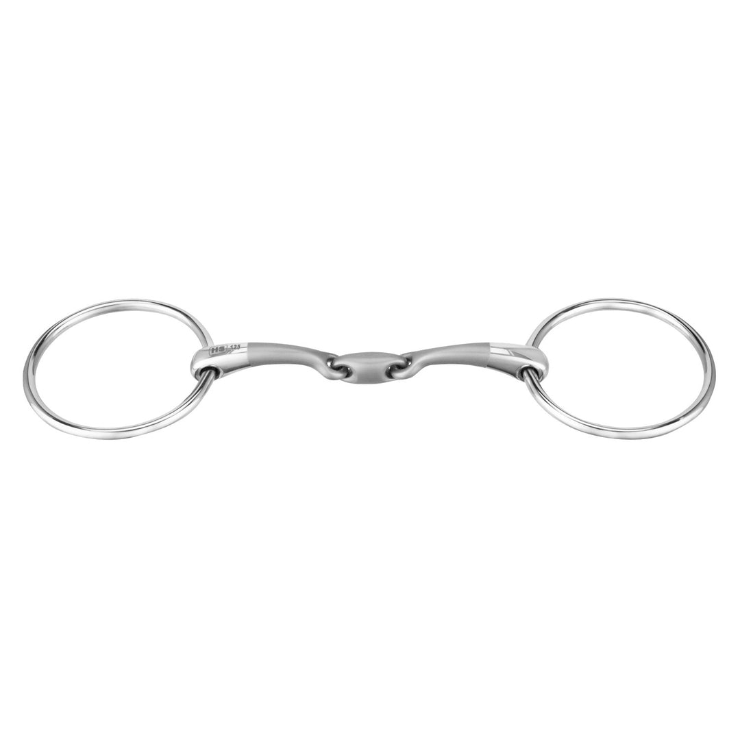SATINOX LOOSE RING SNAFFLE 14 MM DOUBLE JOINTED STAINLESS STEEL