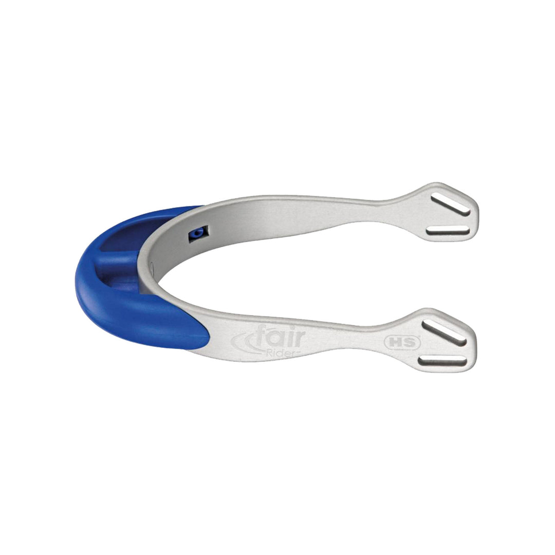 SPURS FAIRRIDER ALUMINIUN ROUNDED NECK BLUE 2 SILVER