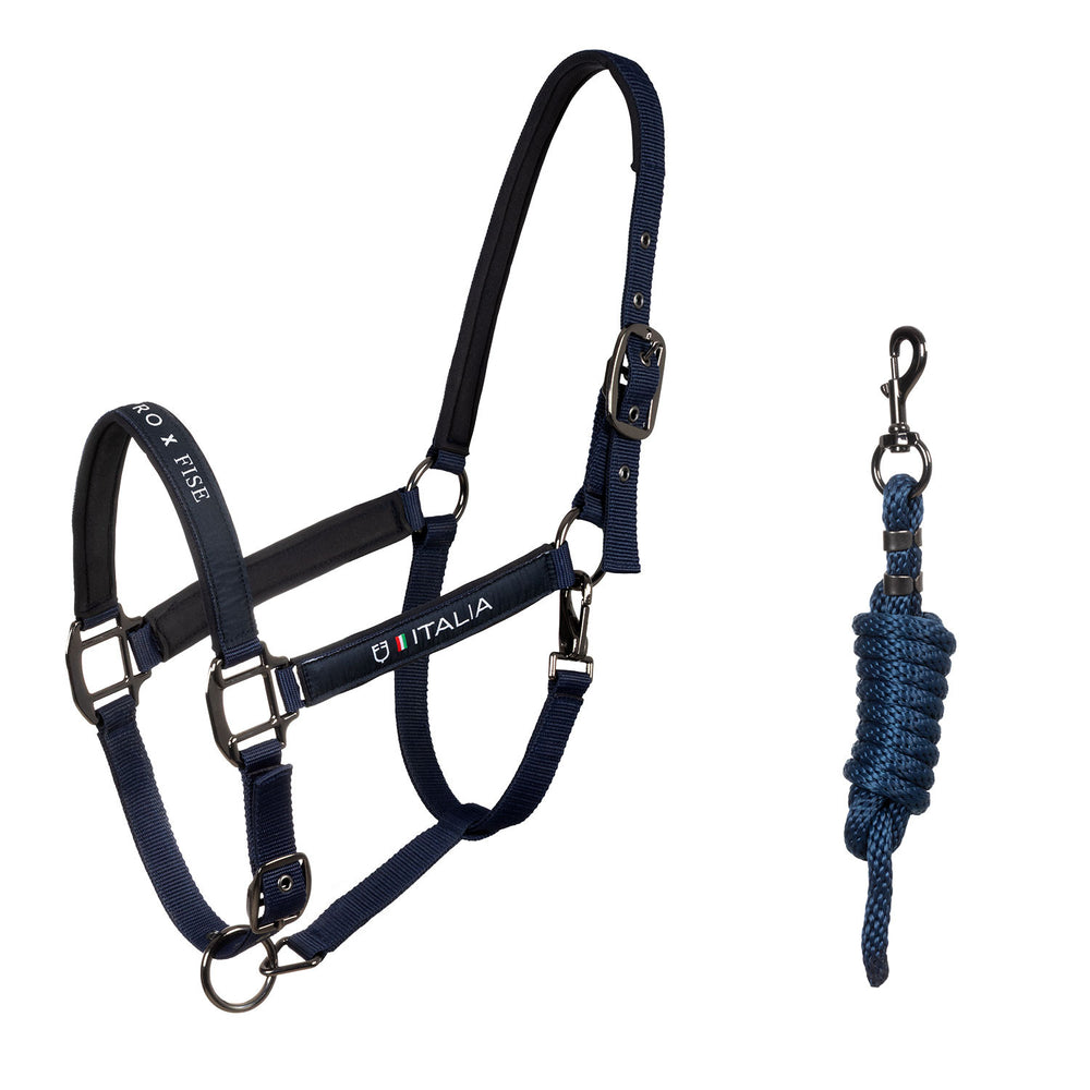 Padded halter double adjustment Equestro X FI NAVY BLAZER (19-3923)