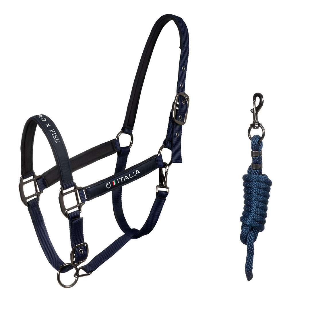 Padded halter double adjustment Equestro X FI NAVY BLAZER (19-3923)