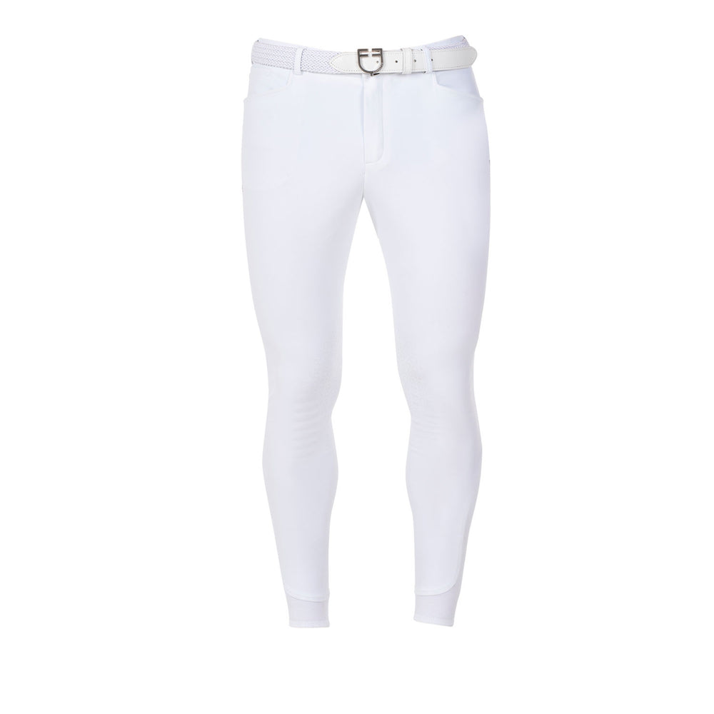 Men's full grip breeches Equestro X FISE WHITE