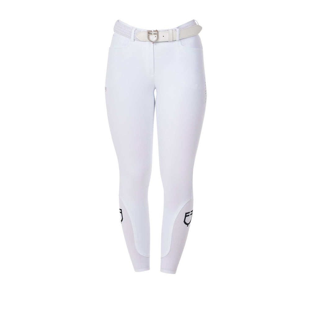 Women's full grip breeches Equestro X FISE WHITE