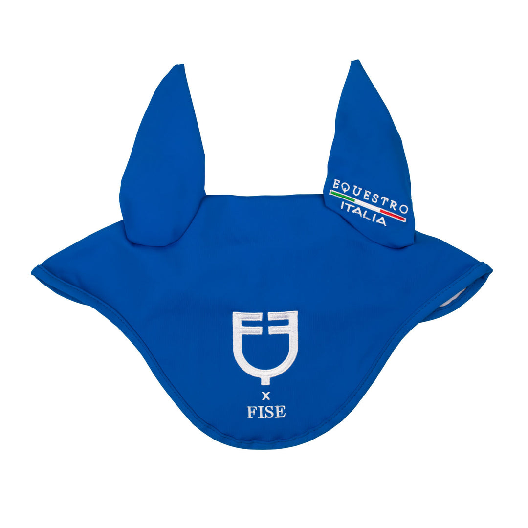 Fly veil in technical fabric Equestro X FISE AZZURRO SAVOIA (19-4150)